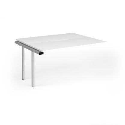 Connex Plus Goal Post back to back add on desks 1200mm deep - GCO1412-AB-S-WH