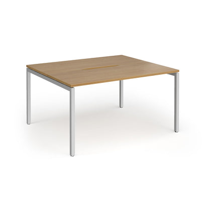 Connex Plus Goal Post back to back desks 1200mm deep - GCO1412-S-O