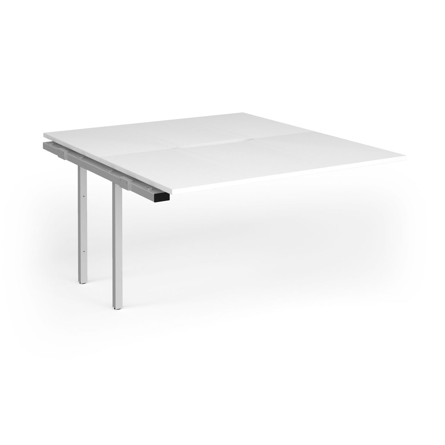 Connex Plus Goal Post back to back add on desks 1600mm deep - GCO1416-AB-S-WH