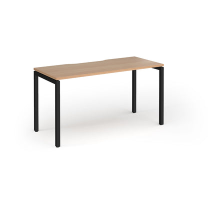 Connex Plus Goal Post Single Desk 600mm deep - GCO146-K-B