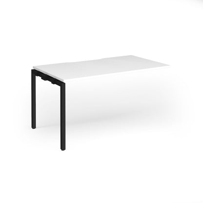 Connex Plus Goal Post Single Desk Add On 800mm deep - GCO148-AB-K-WH