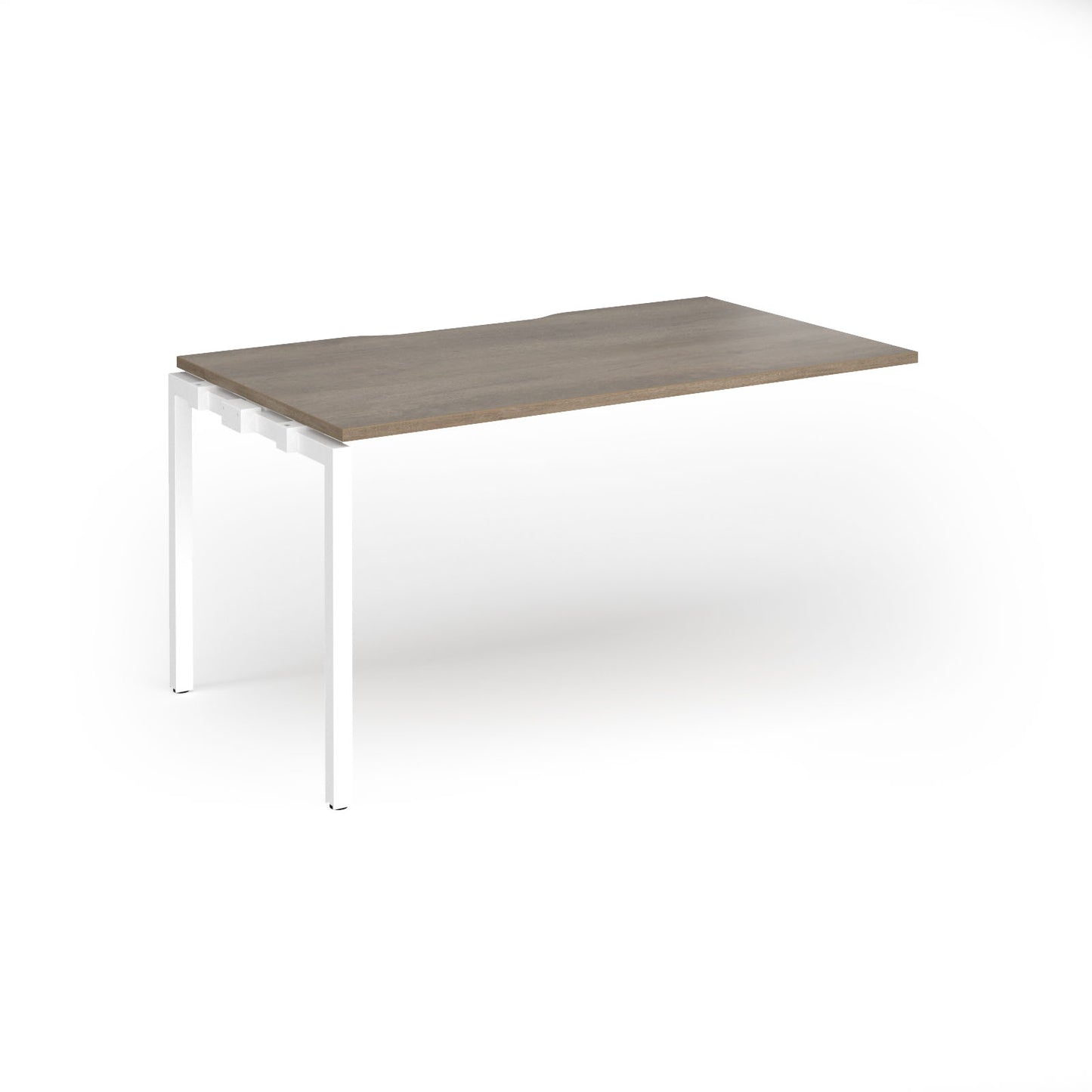 Connex Plus Goal Post Single Desk Add On 800mm deep - GCO148-AB-WH-NO