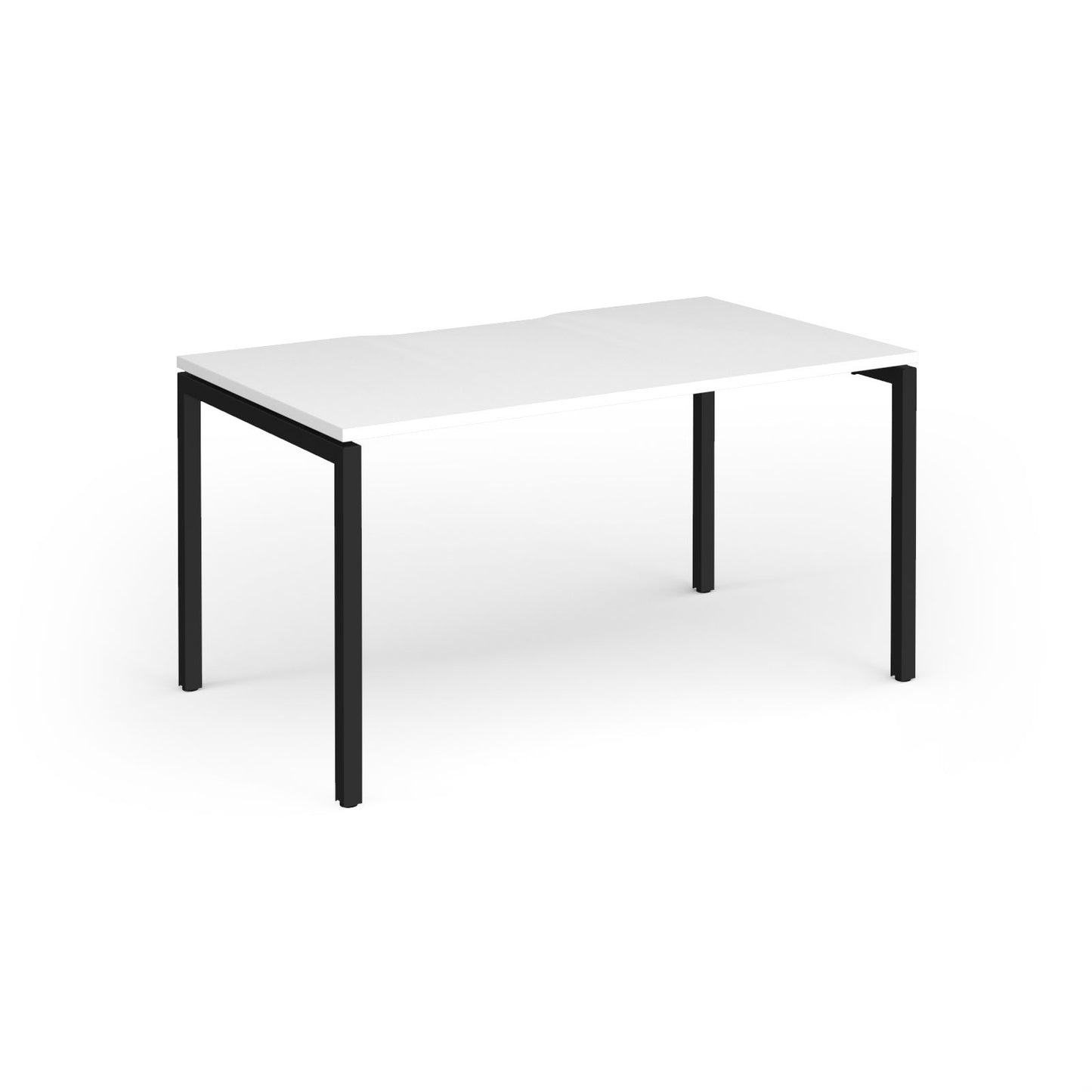 Connex Plus Goal Post Single Desk 800mm deep - GCO148-K-WH