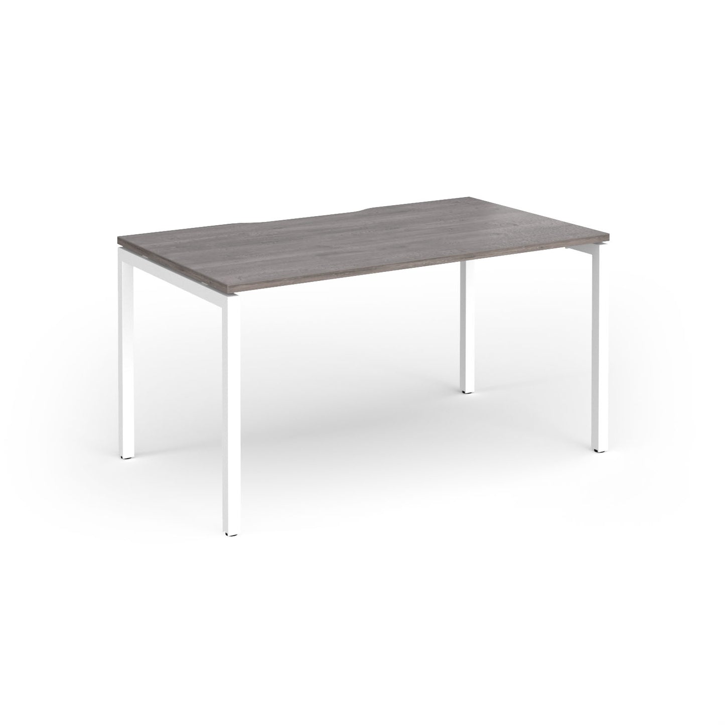 Connex Plus Goal Post Single Desk 800mm deep - GCO148-WH-GO