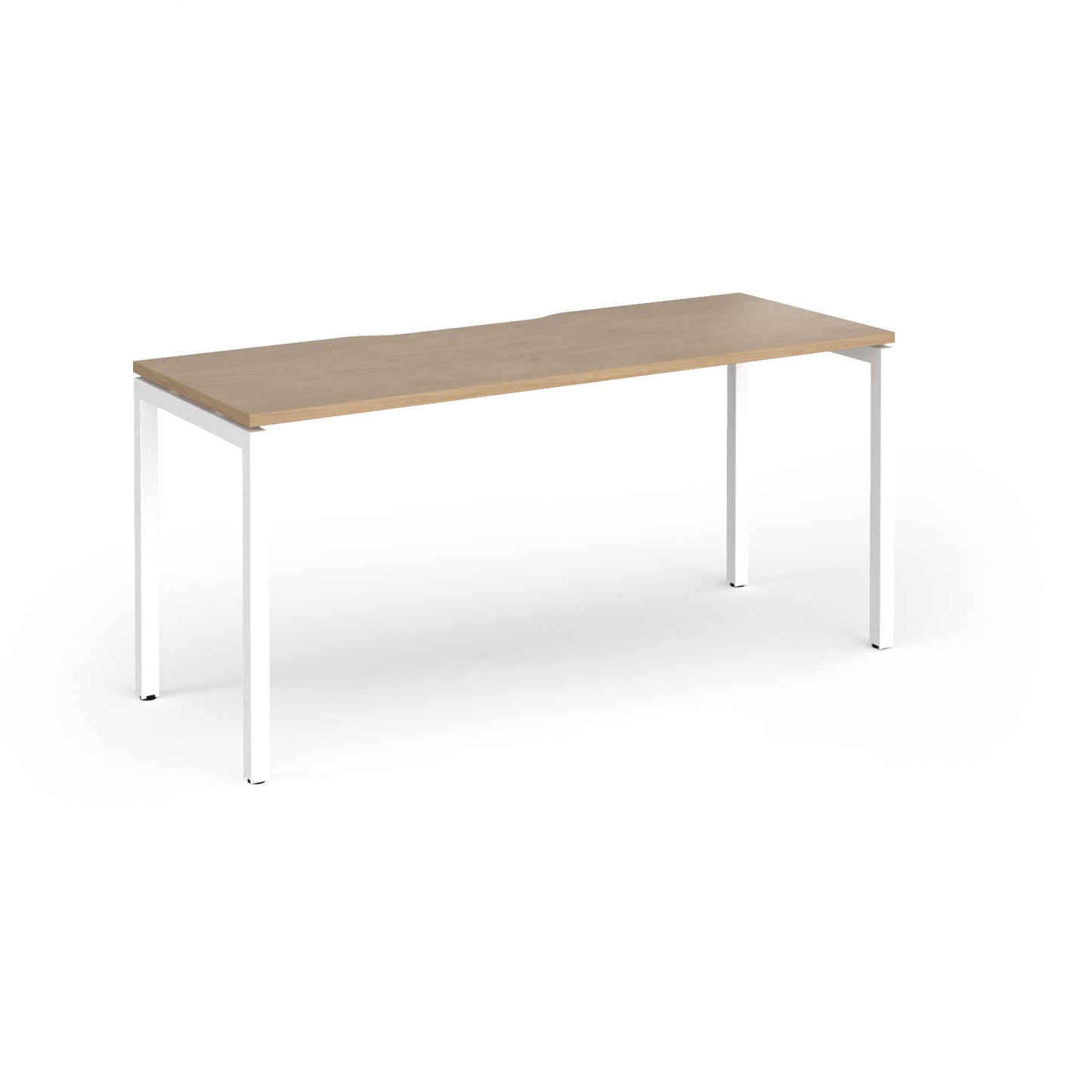 Connex Plus Goal Post Single Desk 600mm deep - GCO166-WH-KO