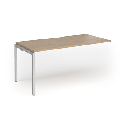 Connex Plus Goal Post Single Desk Add On 800mm deep - GCO168-AB-S-KO