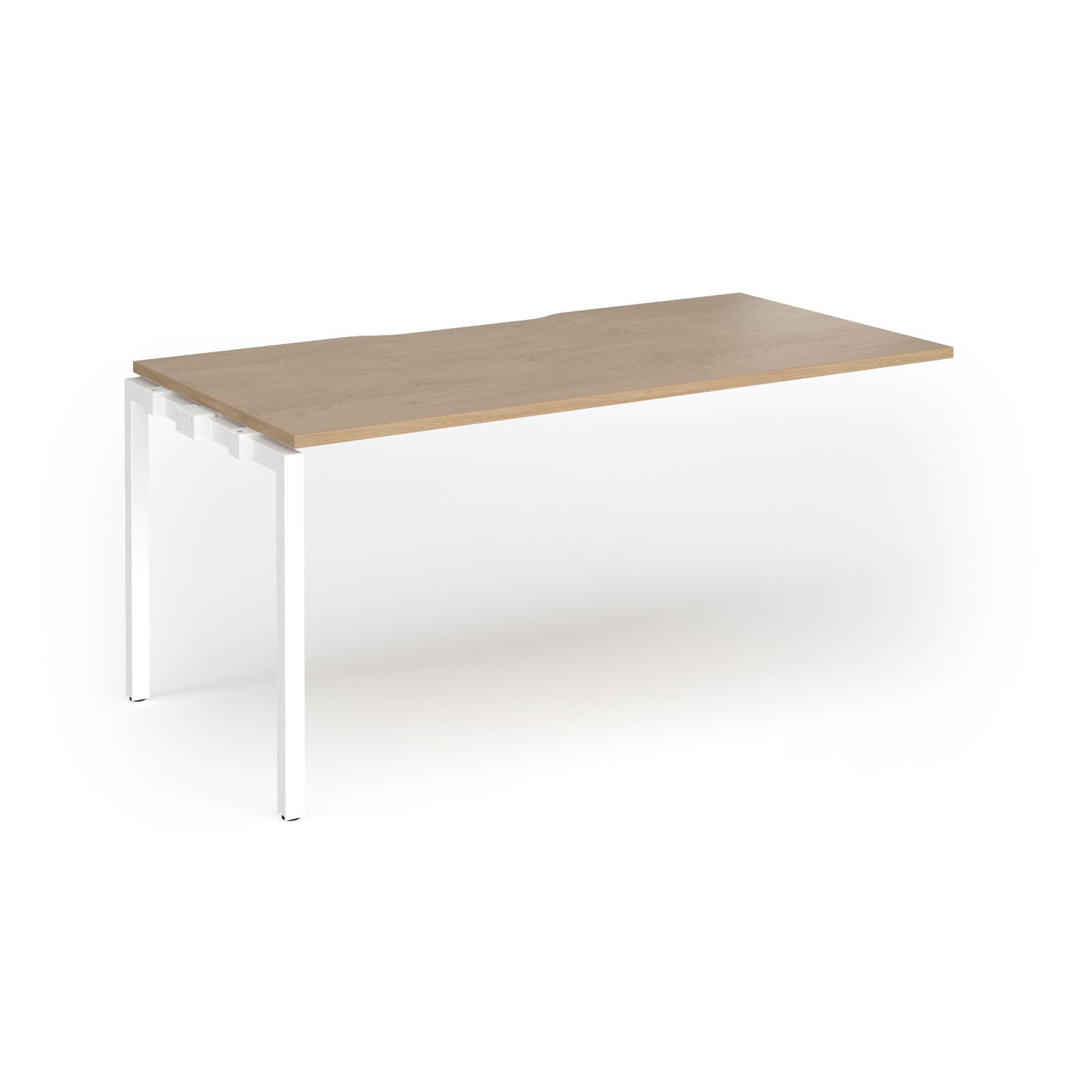 Connex Plus Goal Post Single Desk Add On 800mm deep - GCO168-AB-WH-KO