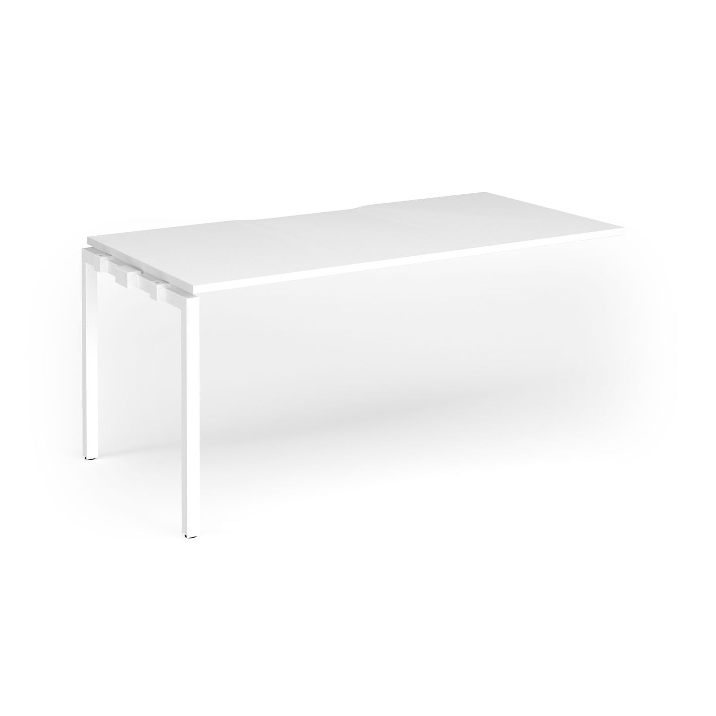 Connex Plus Goal Post Single Desk Add On 800mm deep - GCO168-AB-WH-WH