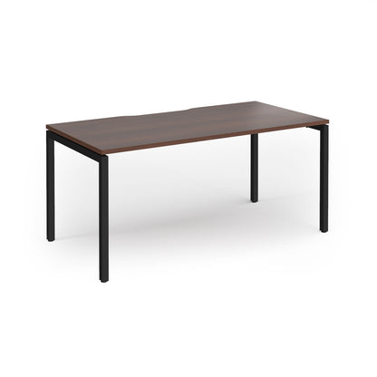 Connex Plus Goal Post Single Desk 800mm deep - GCO168-K-W