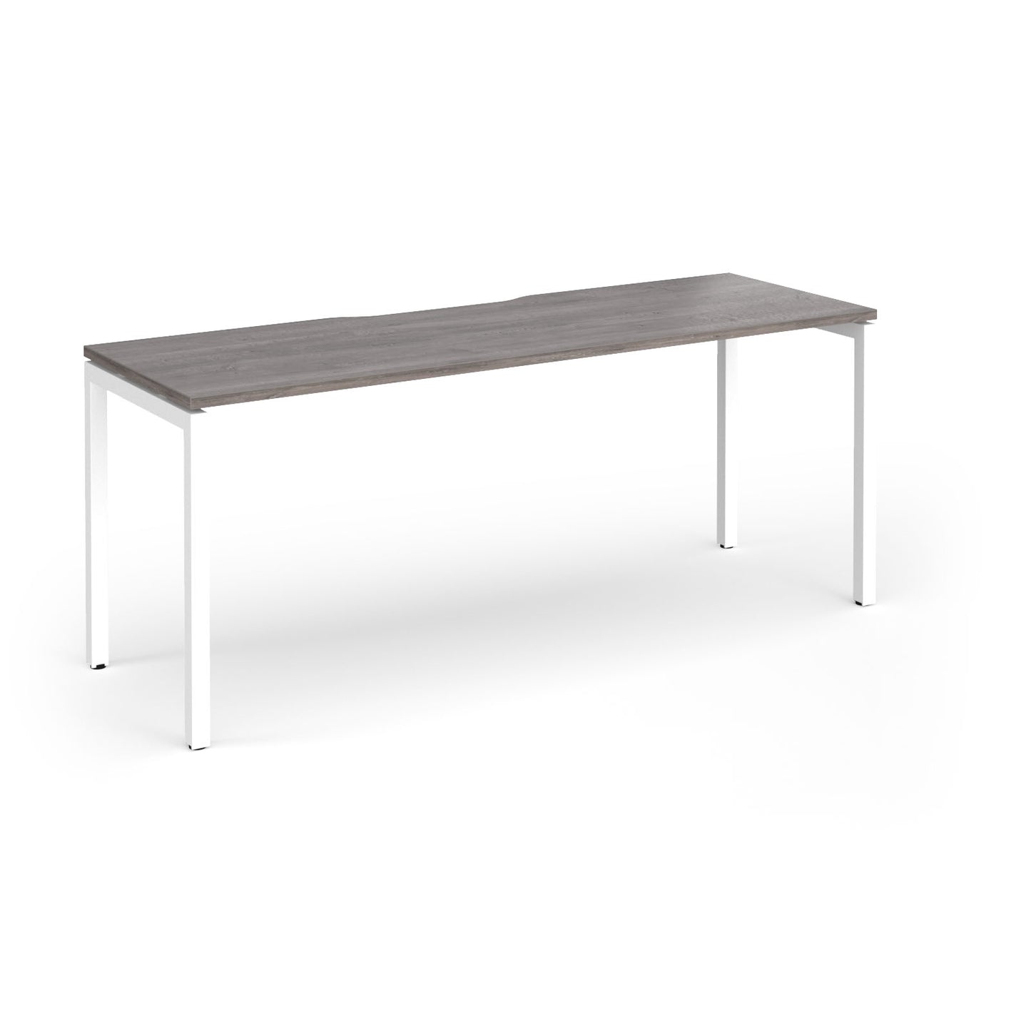 Connex Plus Goal Post Single Desk 600mm deep - GCO186-WH-GO