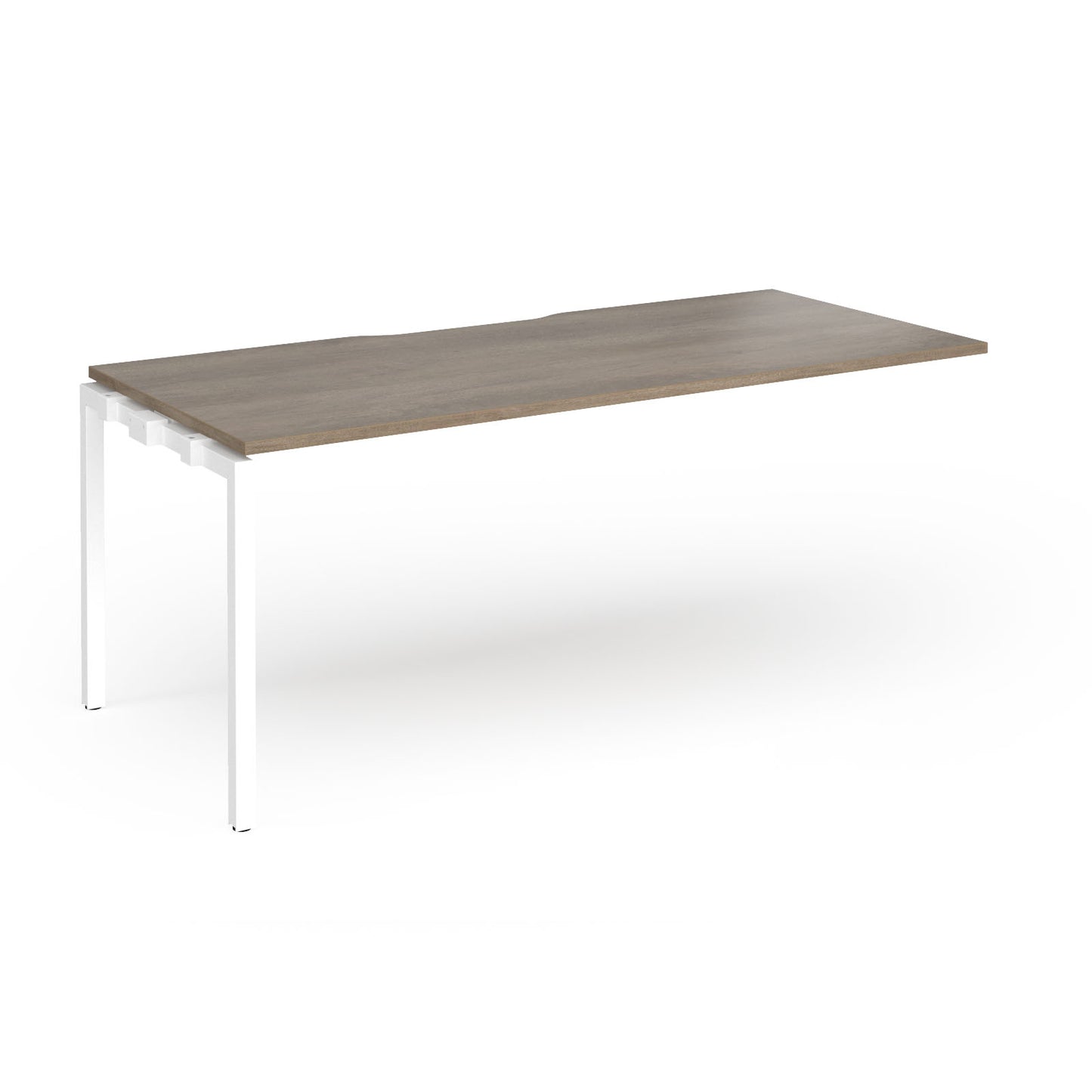 Connex Plus Goal Post Single Desk Add On 800mm deep - GCO188-AB-WH-NO