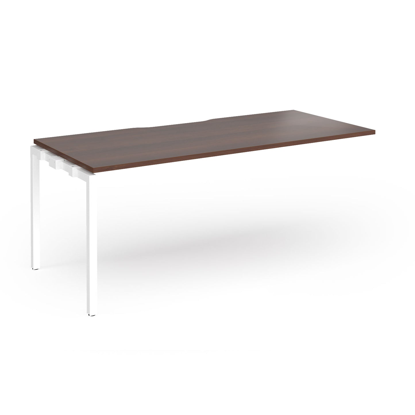 Connex Plus Goal Post Single Desk Add On 800mm deep - GCO188-AB-WH-W
