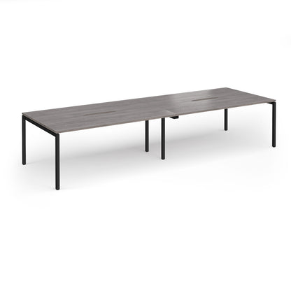 Connex Plus Goal Post Double Back to Back Desks 1200mm deep - GCO36L12-K-GO