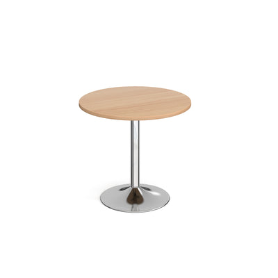 Genoa circular dining table with trumpet base - GDC800-C-B