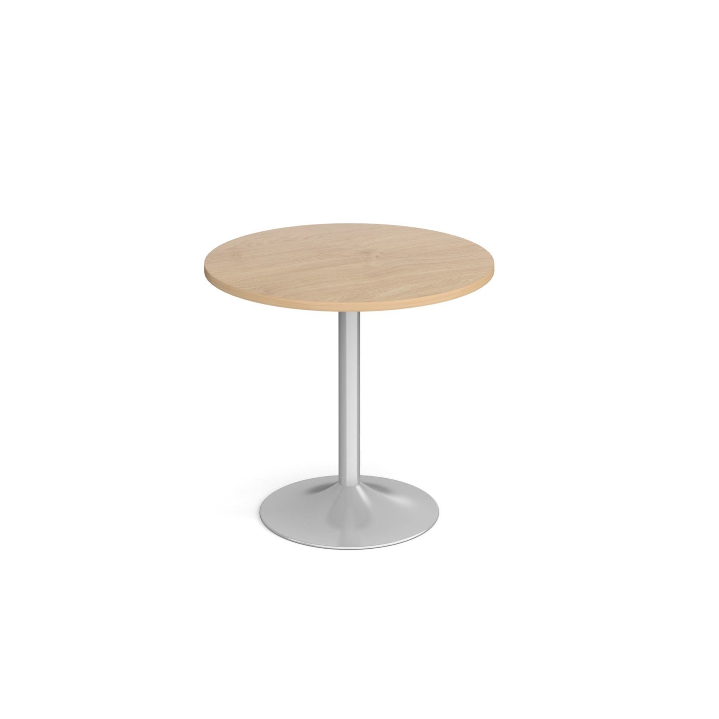 Genoa circular dining table with trumpet base