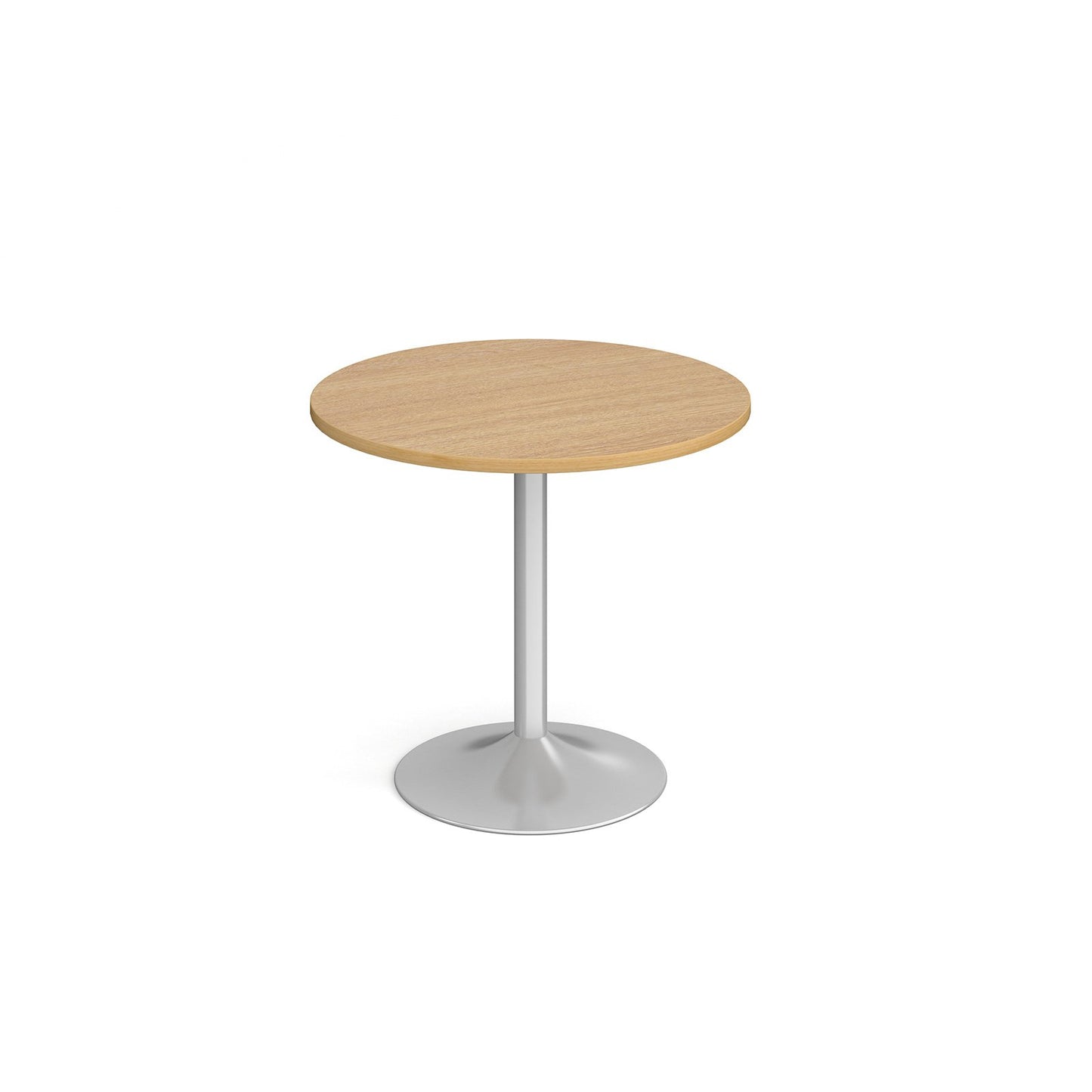 Genoa circular dining table with trumpet base