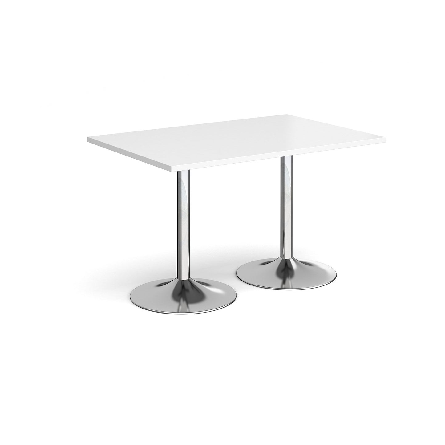 Genoa rectangular dining table with trumpet base