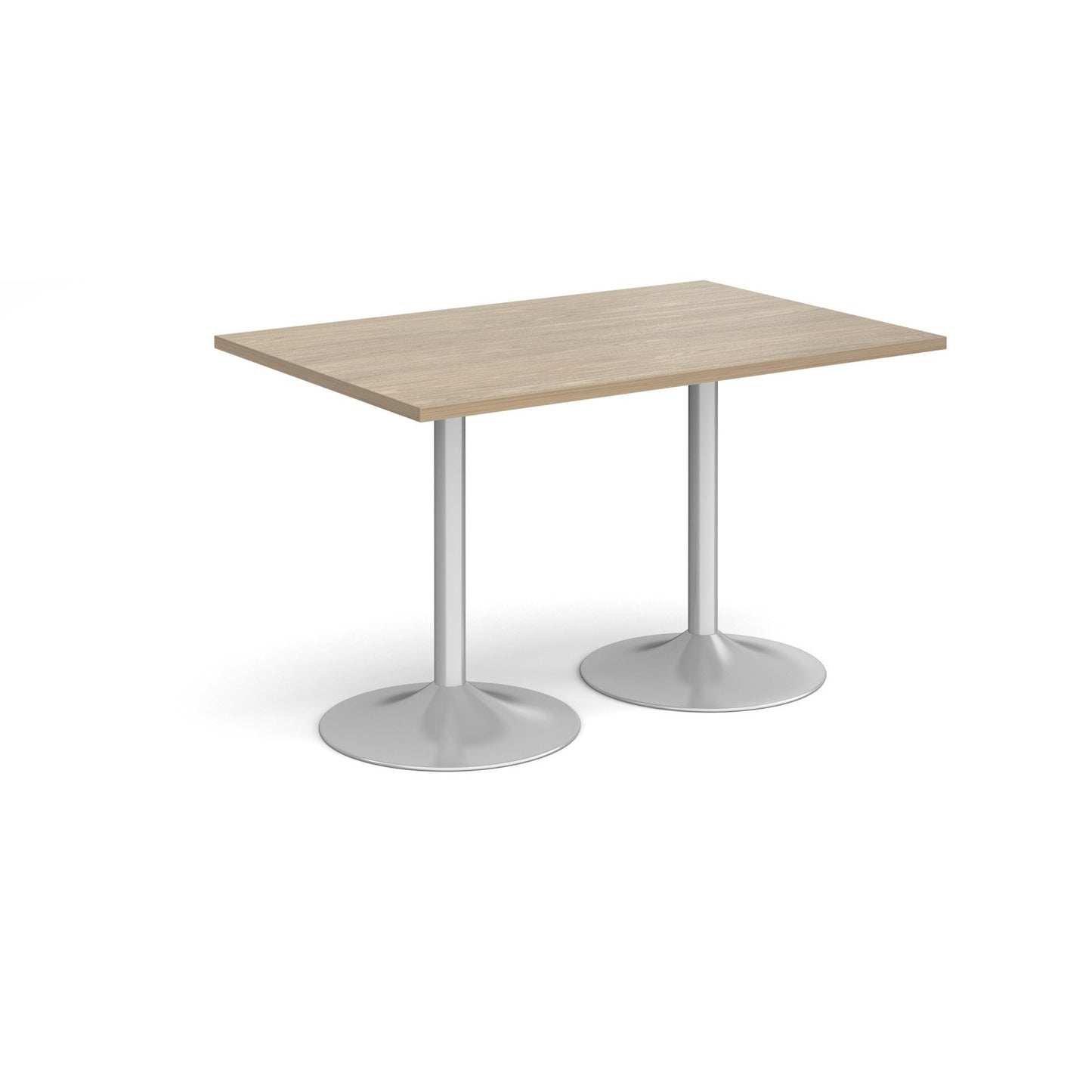 Genoa rectangular dining table with trumpet base