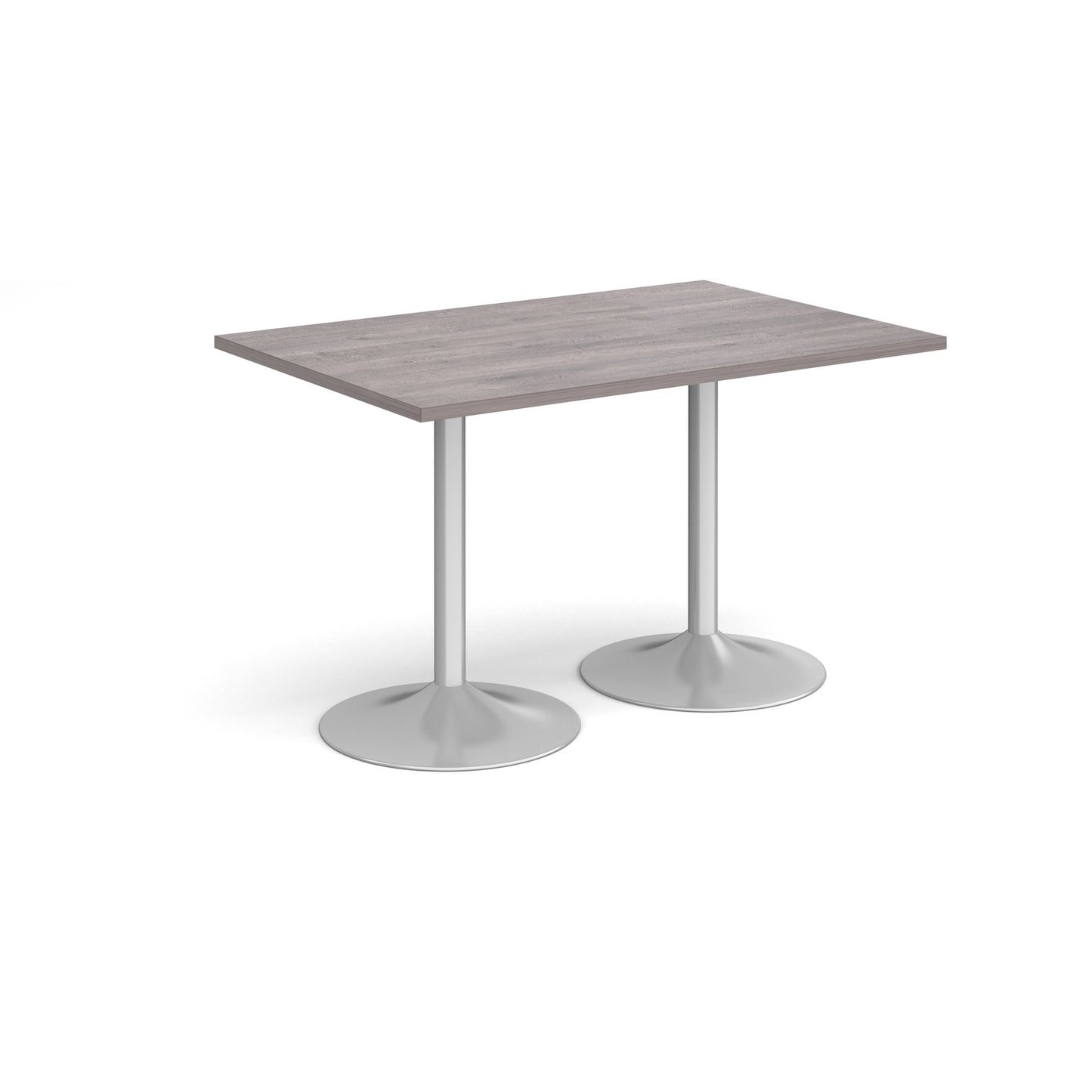 Genoa rectangular dining table with trumpet base