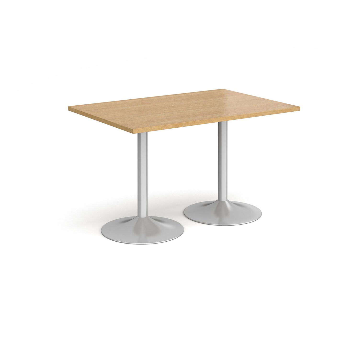 Genoa rectangular dining table with trumpet base