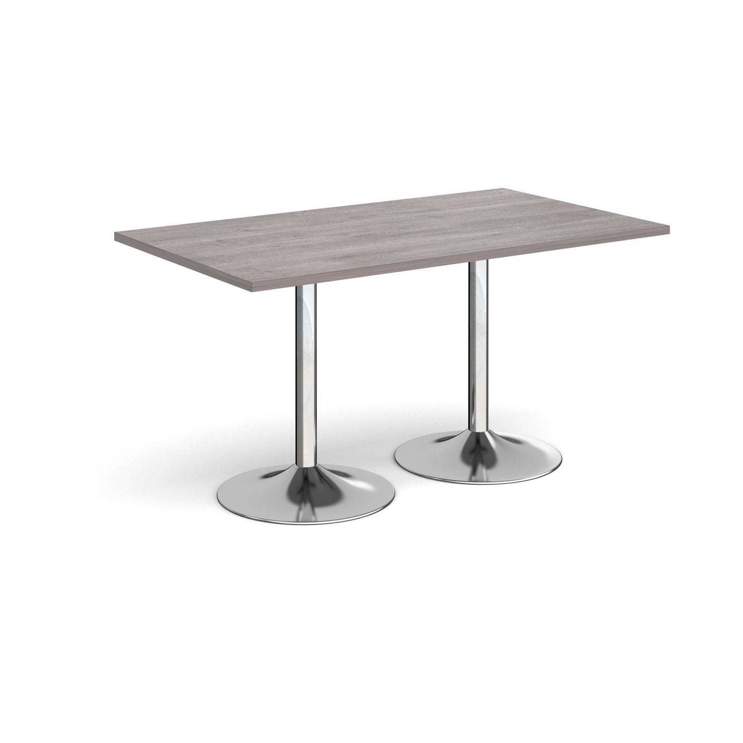 Genoa rectangular dining table with trumpet base