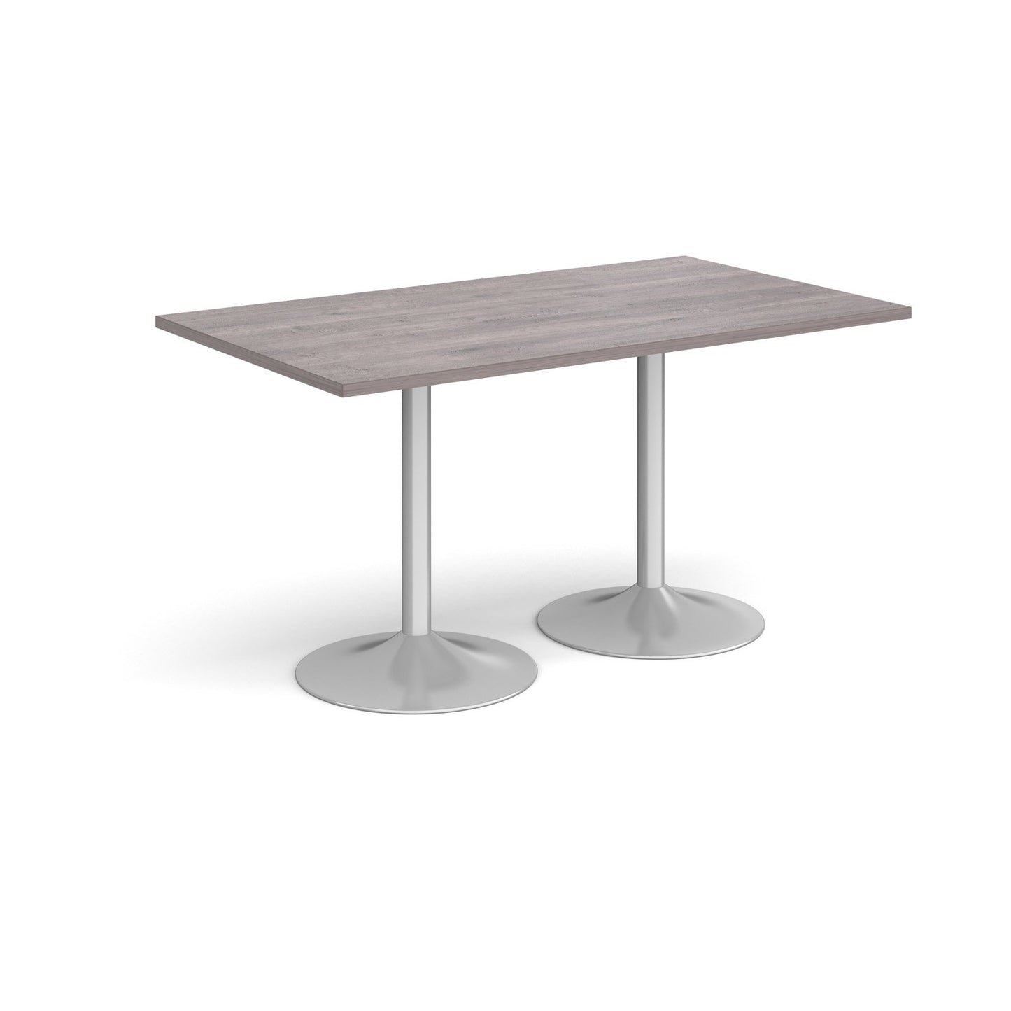 Genoa rectangular dining table with trumpet base