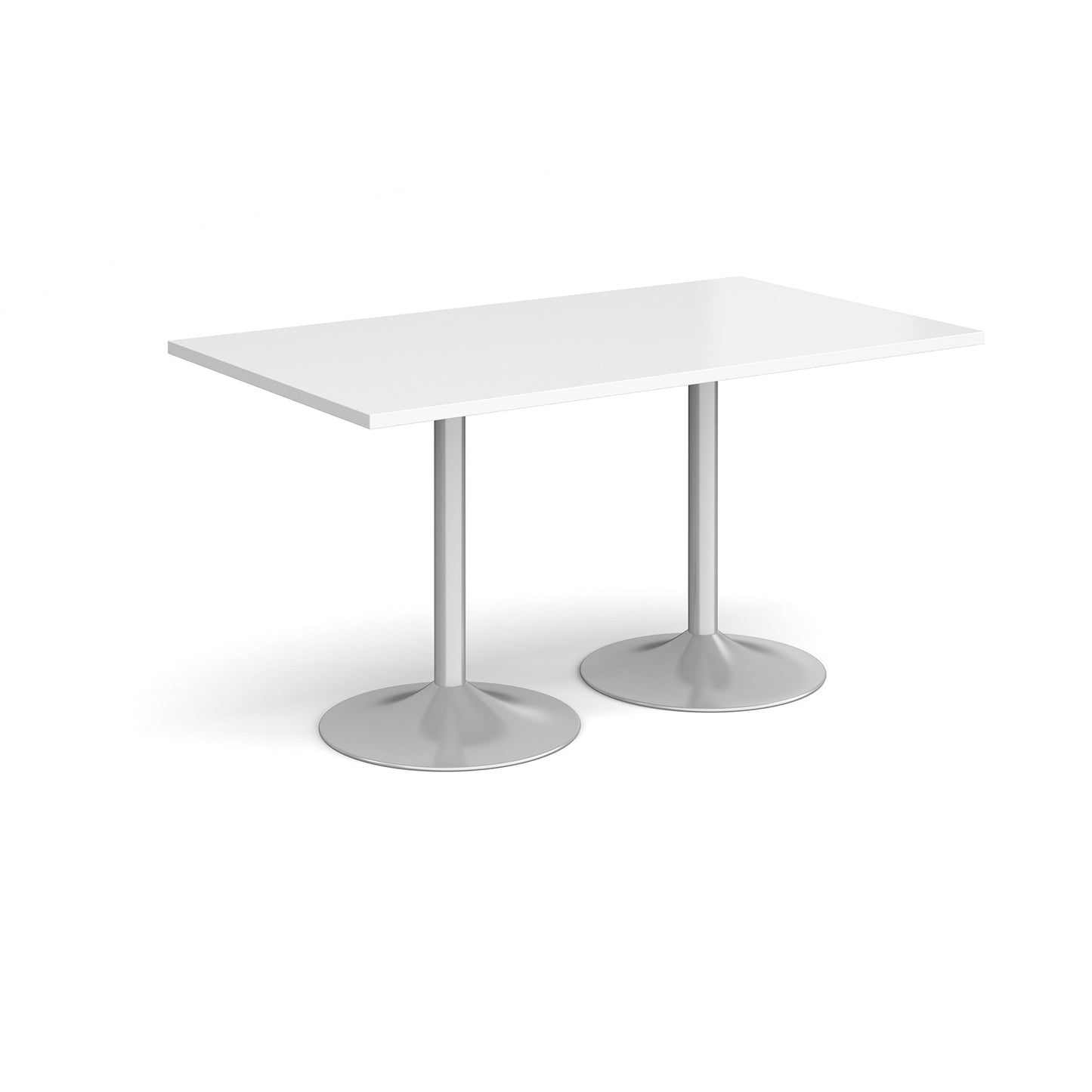 Genoa rectangular dining table with trumpet base - GDR1400-S-WH