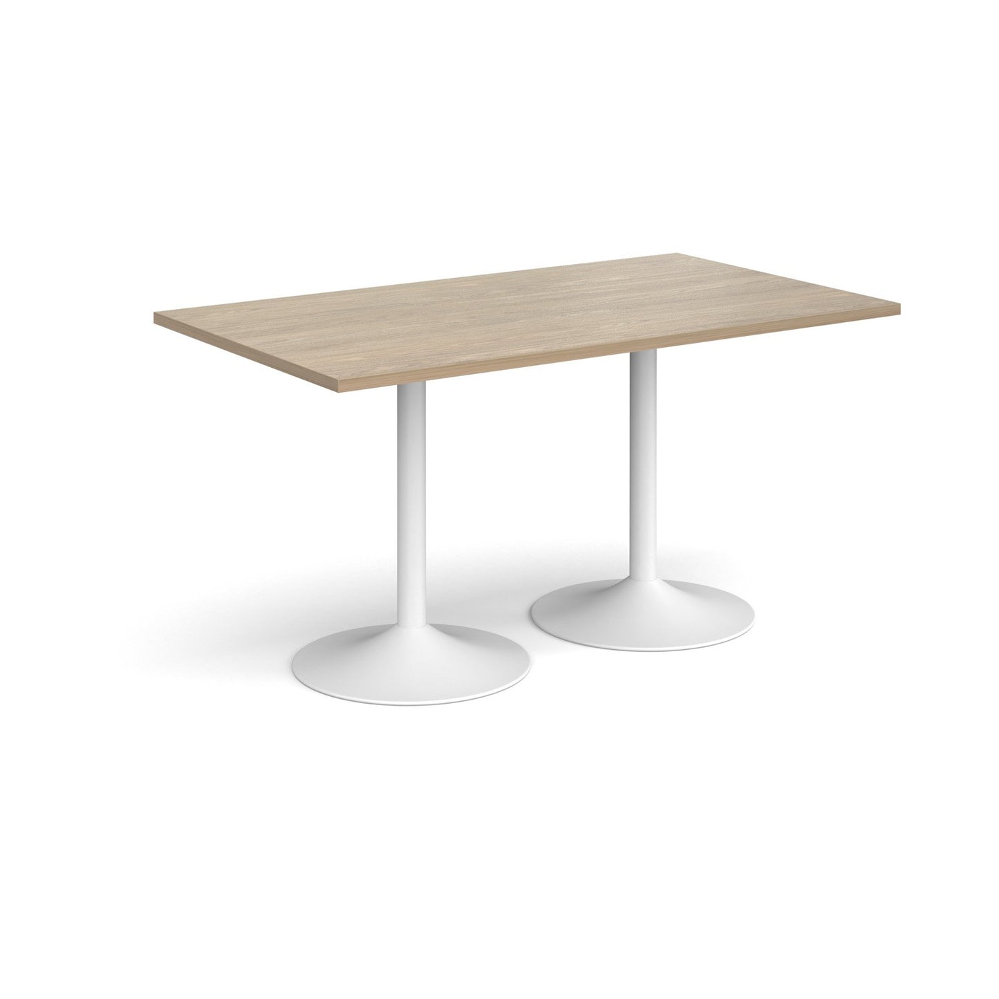 Genoa rectangular dining table with trumpet base