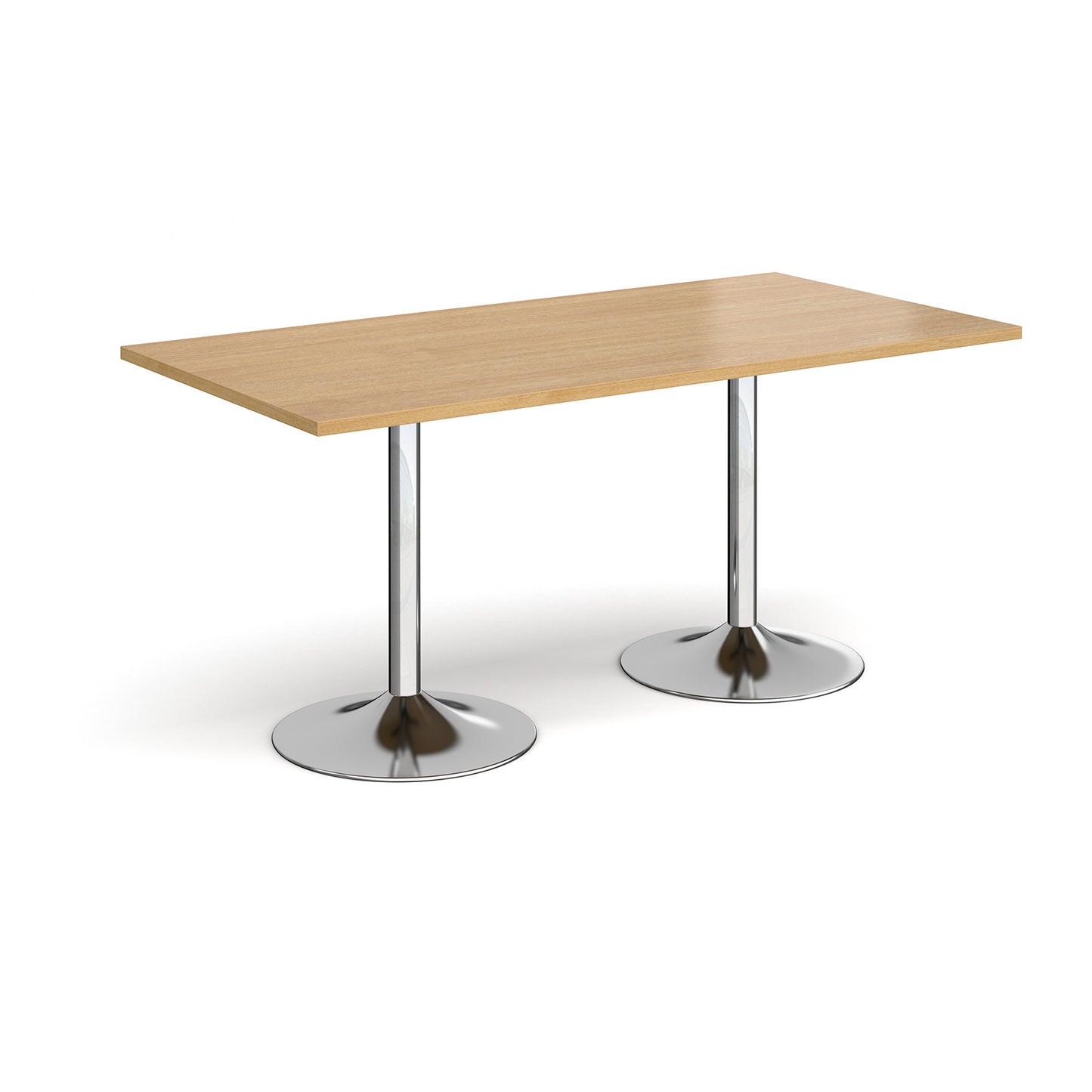 Genoa rectangular dining table with trumpet base - GDR1600-C-O