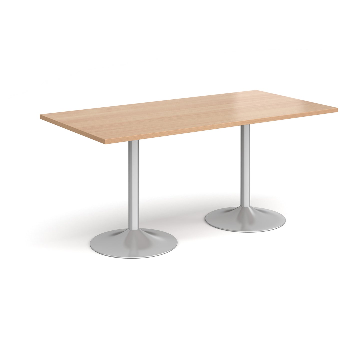Genoa rectangular dining table with trumpet base - GDR1600-S-B