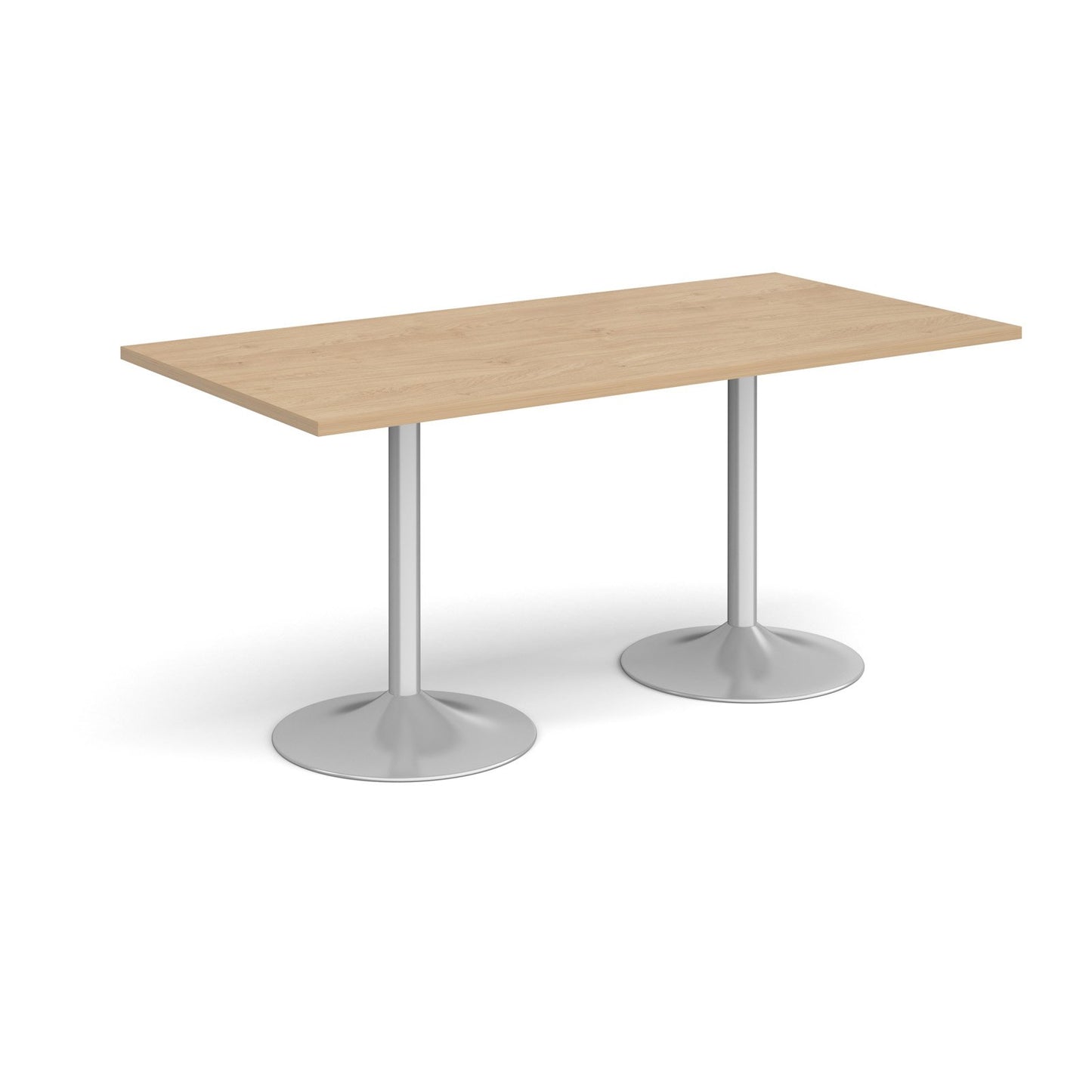 Genoa rectangular dining table with trumpet base