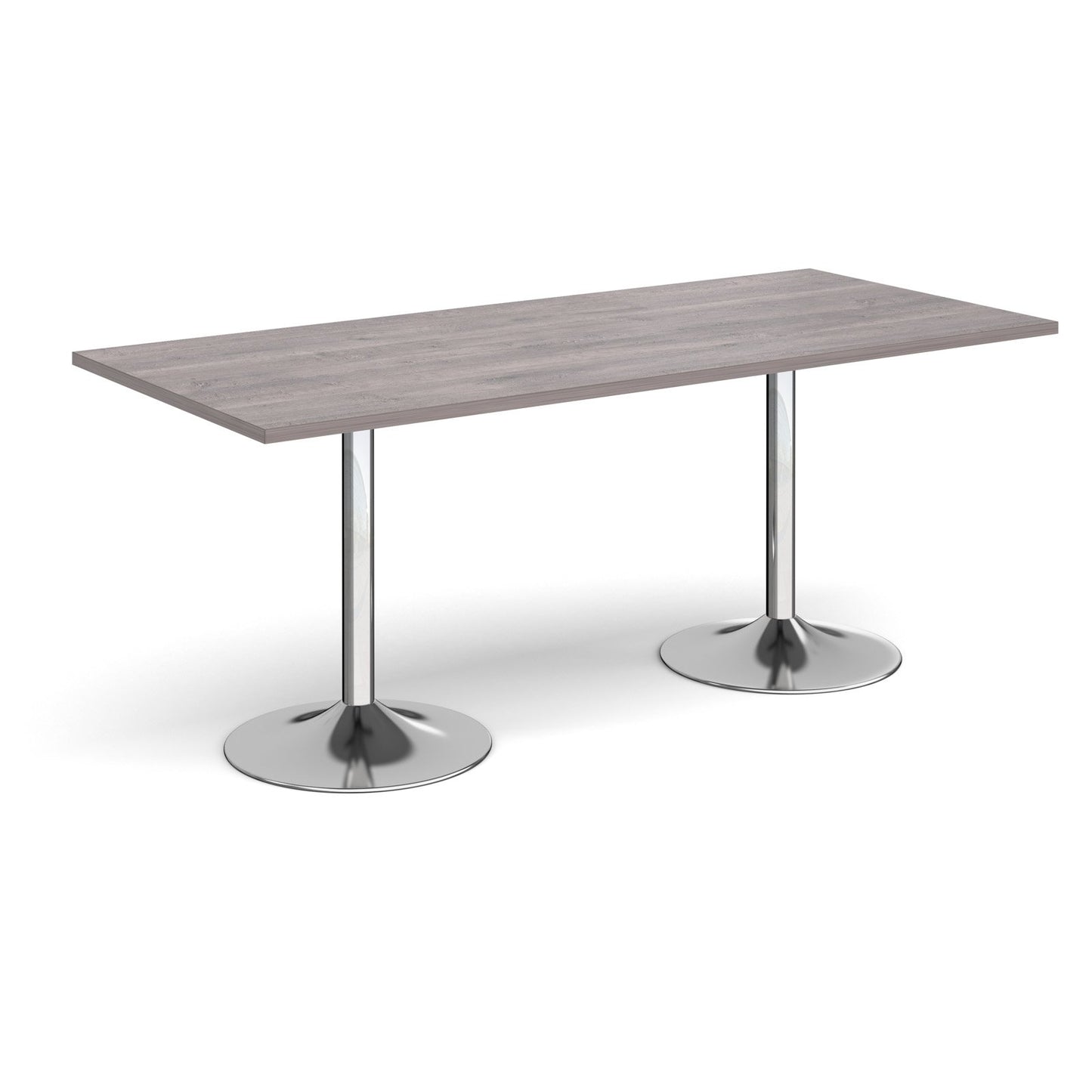 Genoa rectangular dining table with trumpet base