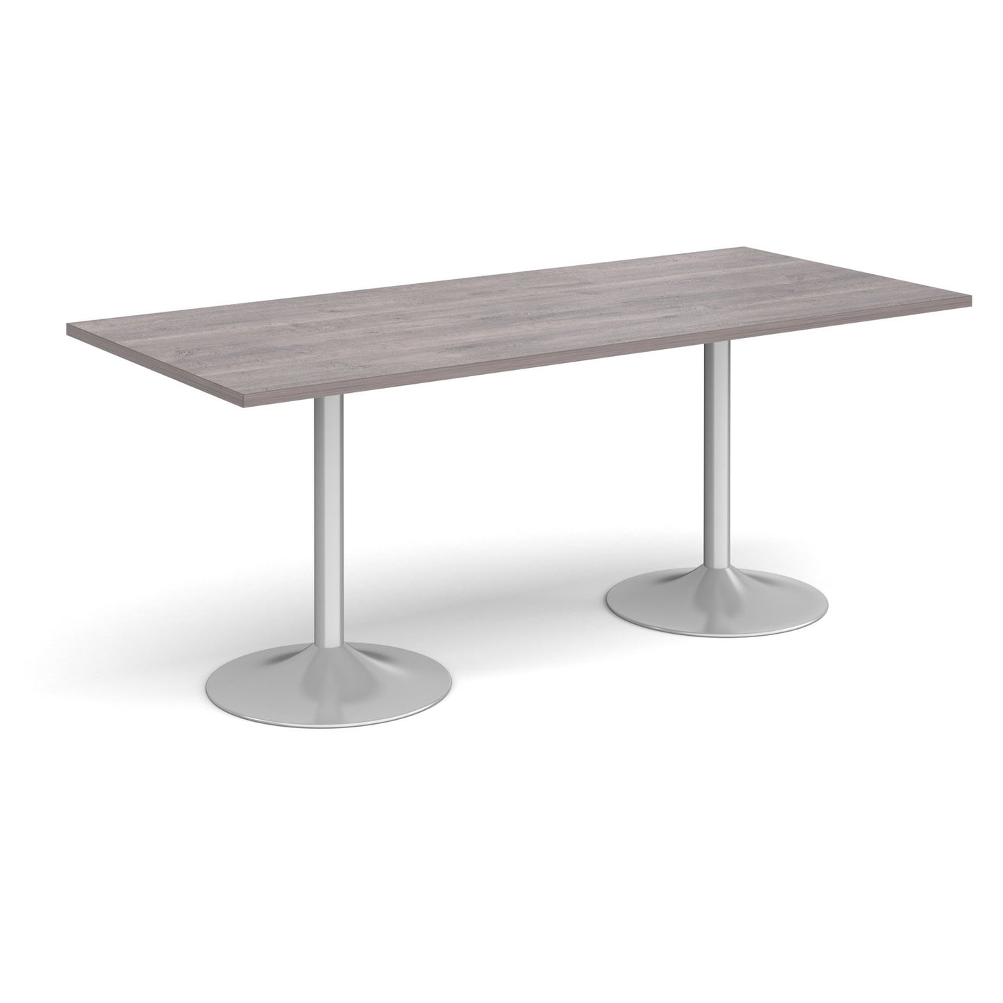 Genoa rectangular dining table with trumpet base