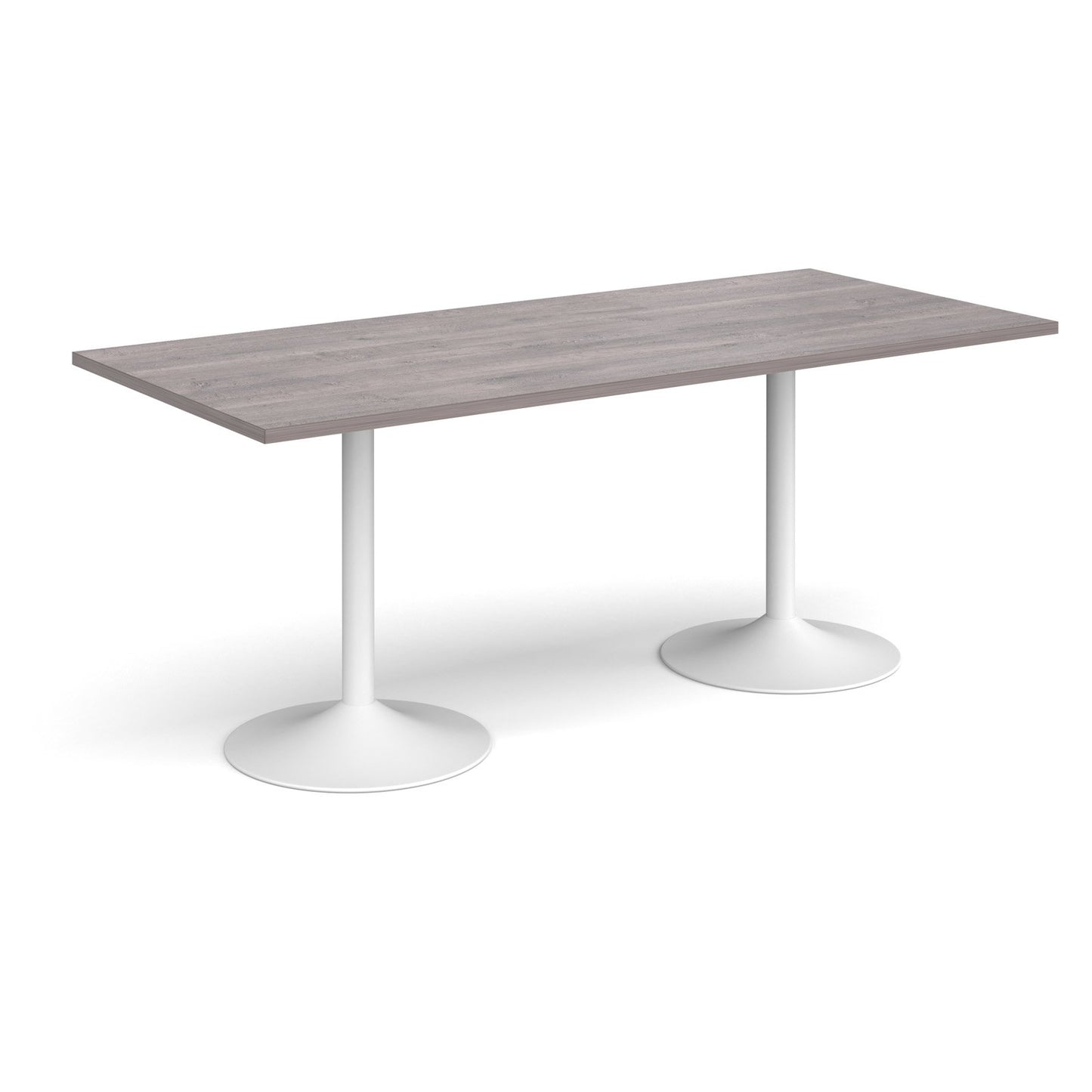 Genoa rectangular dining table with trumpet base