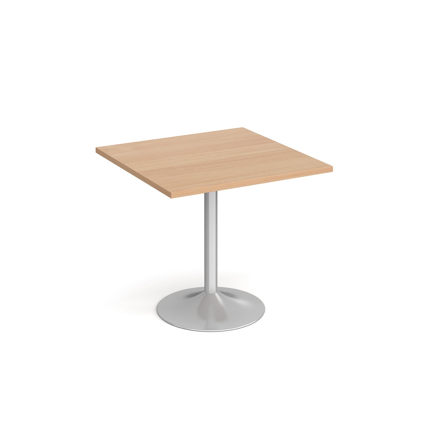 Genoa square dining table with trumpet base - GDS800-S-B