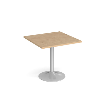 Genoa square dining table with trumpet base - GDS800-S-KO