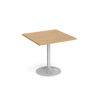Genoa square dining table with trumpet base - GDS800-S-O