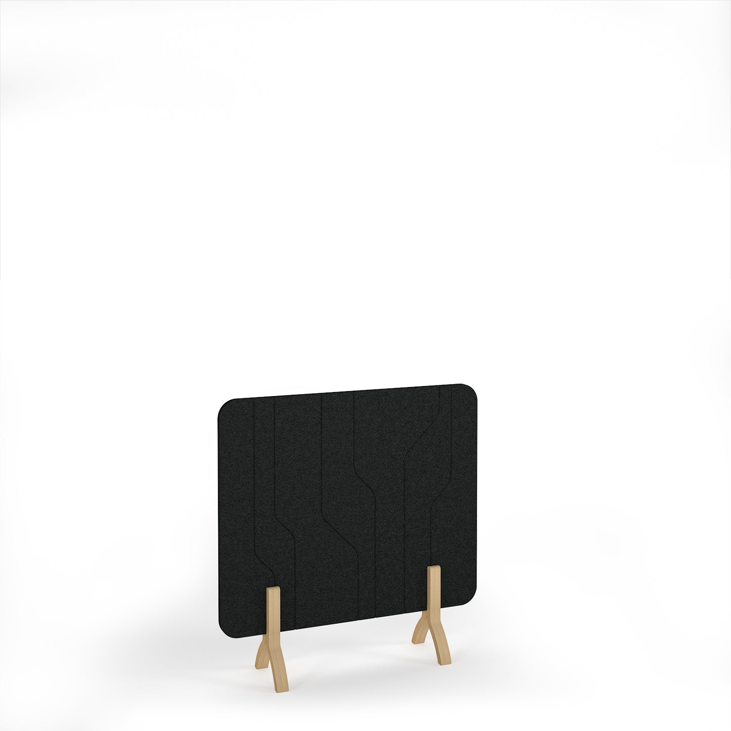 Grain Accoustic Floor Standing Screen Wooden Legs - GFSC1200-WF-BK