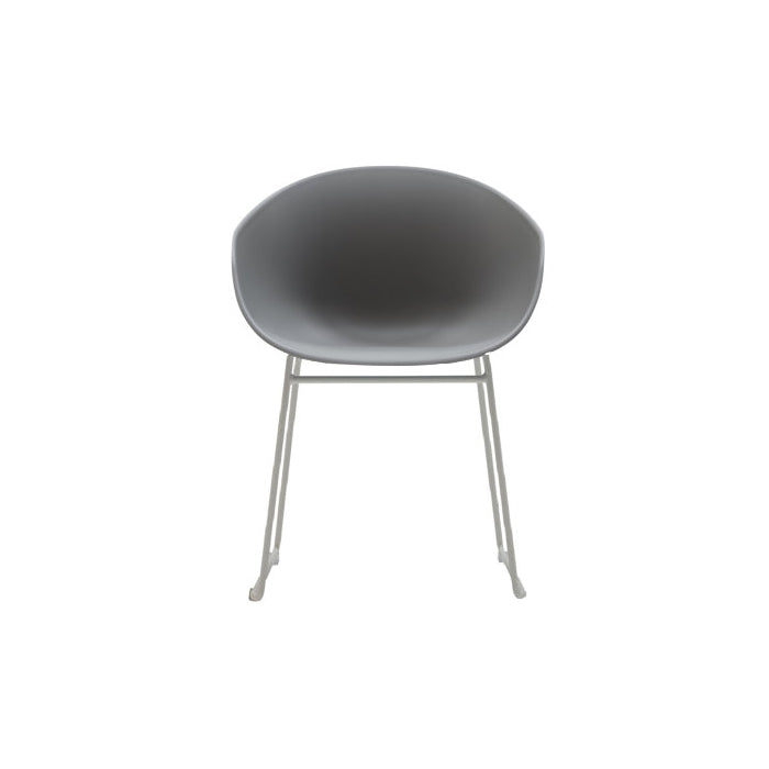 Verco Multi Purpose Seating - Cup, Plastic Shell with a Painted Cream-White Wire Frame