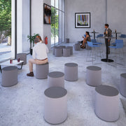 Groove stool seating