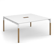 Connex Plus Goal Post rectangular boardroom table power ready
