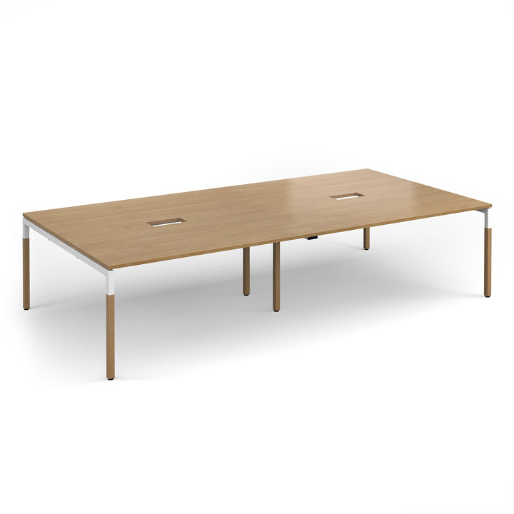 Connex Plus Goal Post rectangular boardroom table power ready