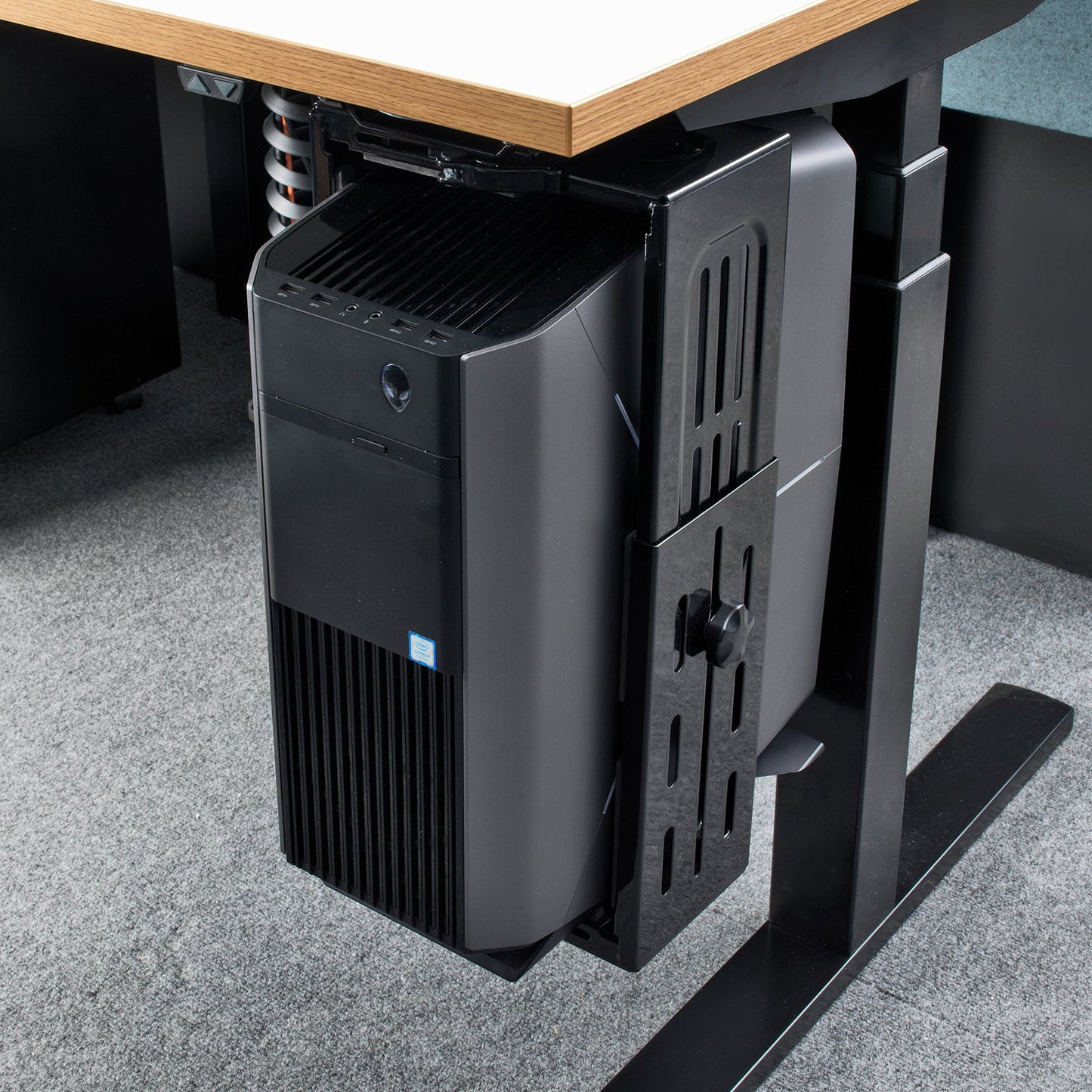 Halo large under desk CPU holder