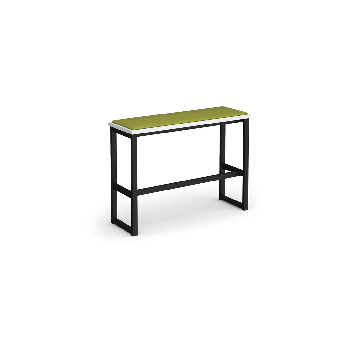 Otto Poseur high bench with seat pad - HBSP1050-K-WH