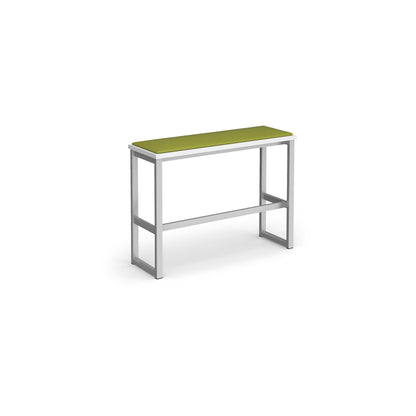Otto Poseur high bench with seat pad - HBSP1050-S-WH