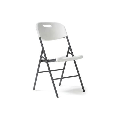 Hebe  steel folding chair - HEB100-G-WH