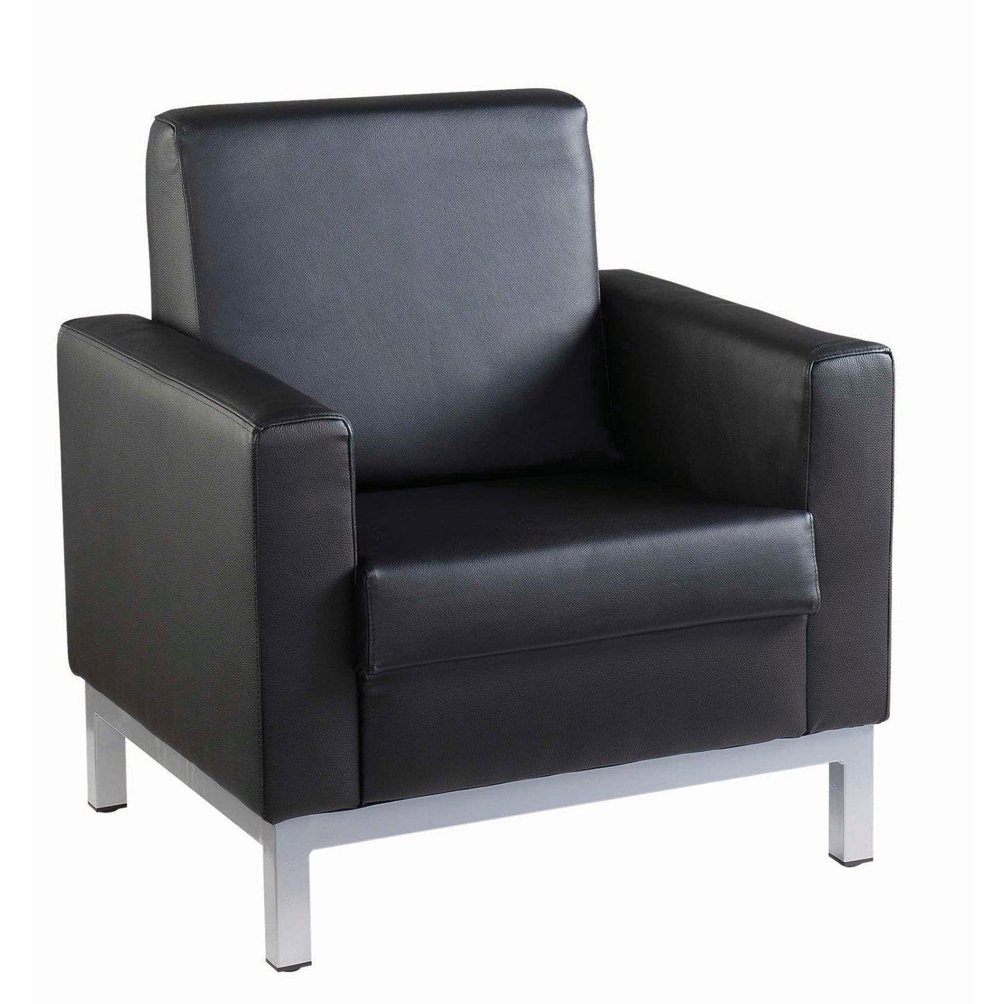 Helsinki leather reception seating - single seater