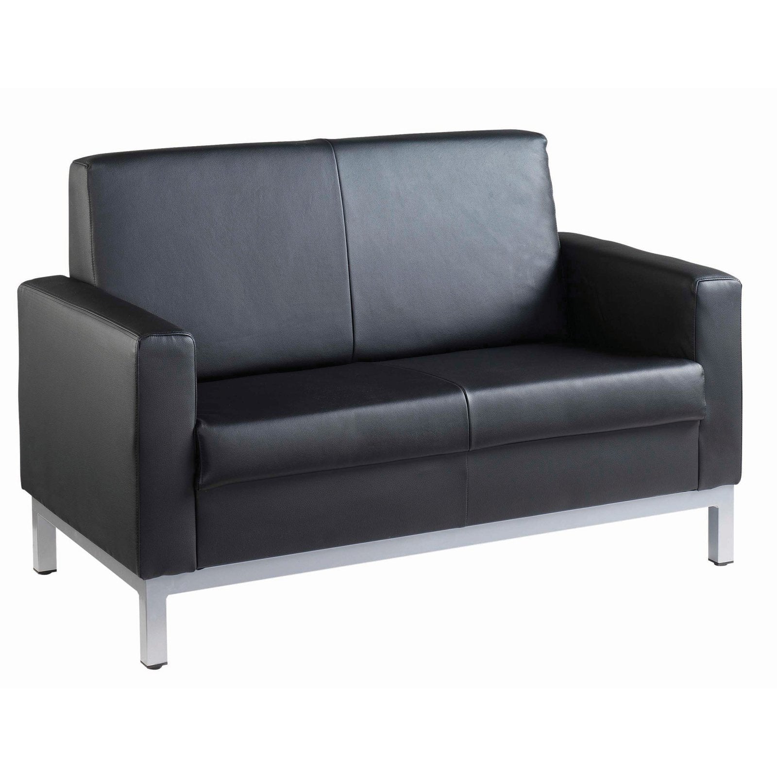 Helsinki leather reception seating - two seater
