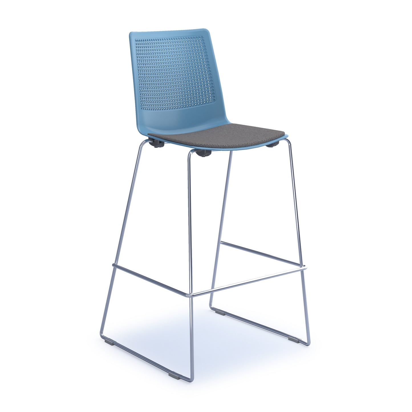 Harmony multi-purpose stool with seat pad - HRM509C-BL-SP