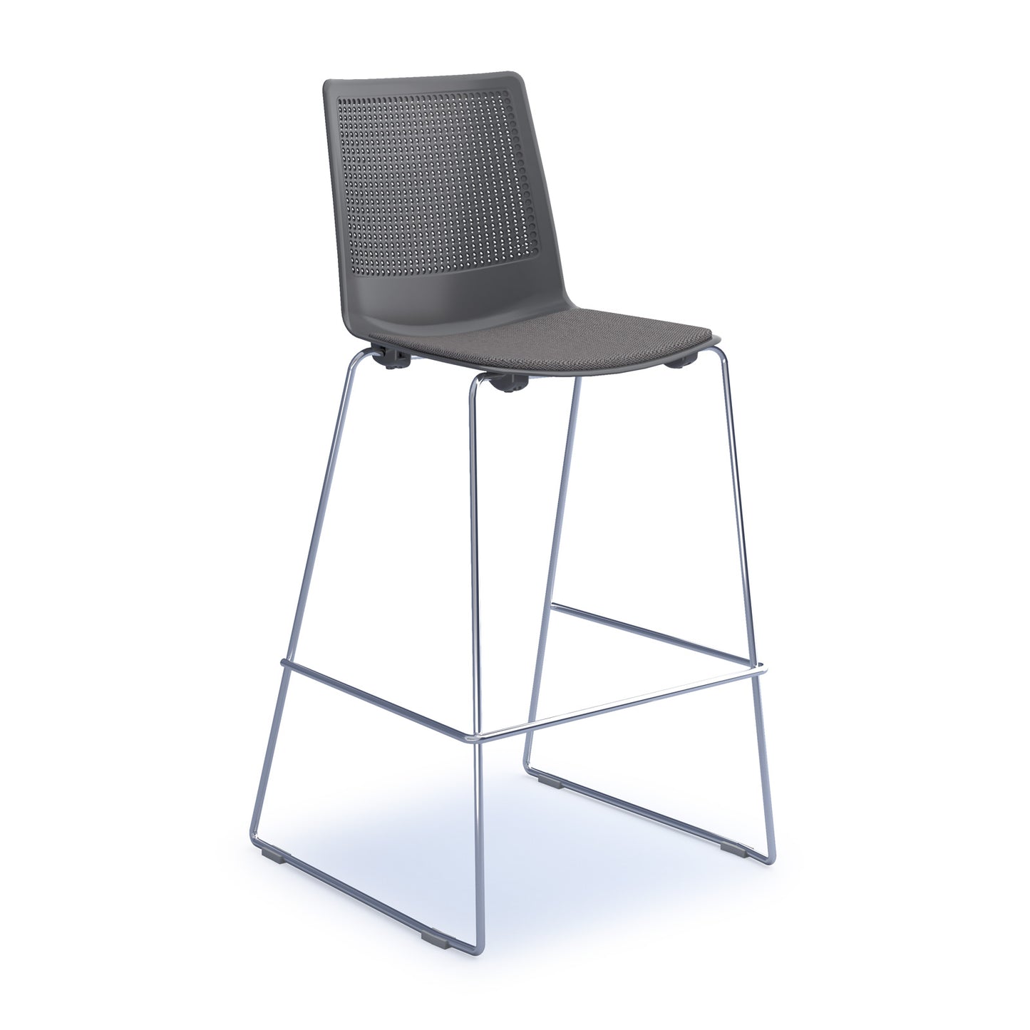 Harmony multi-purpose stool with seat pad - HRM509C-GR-SP